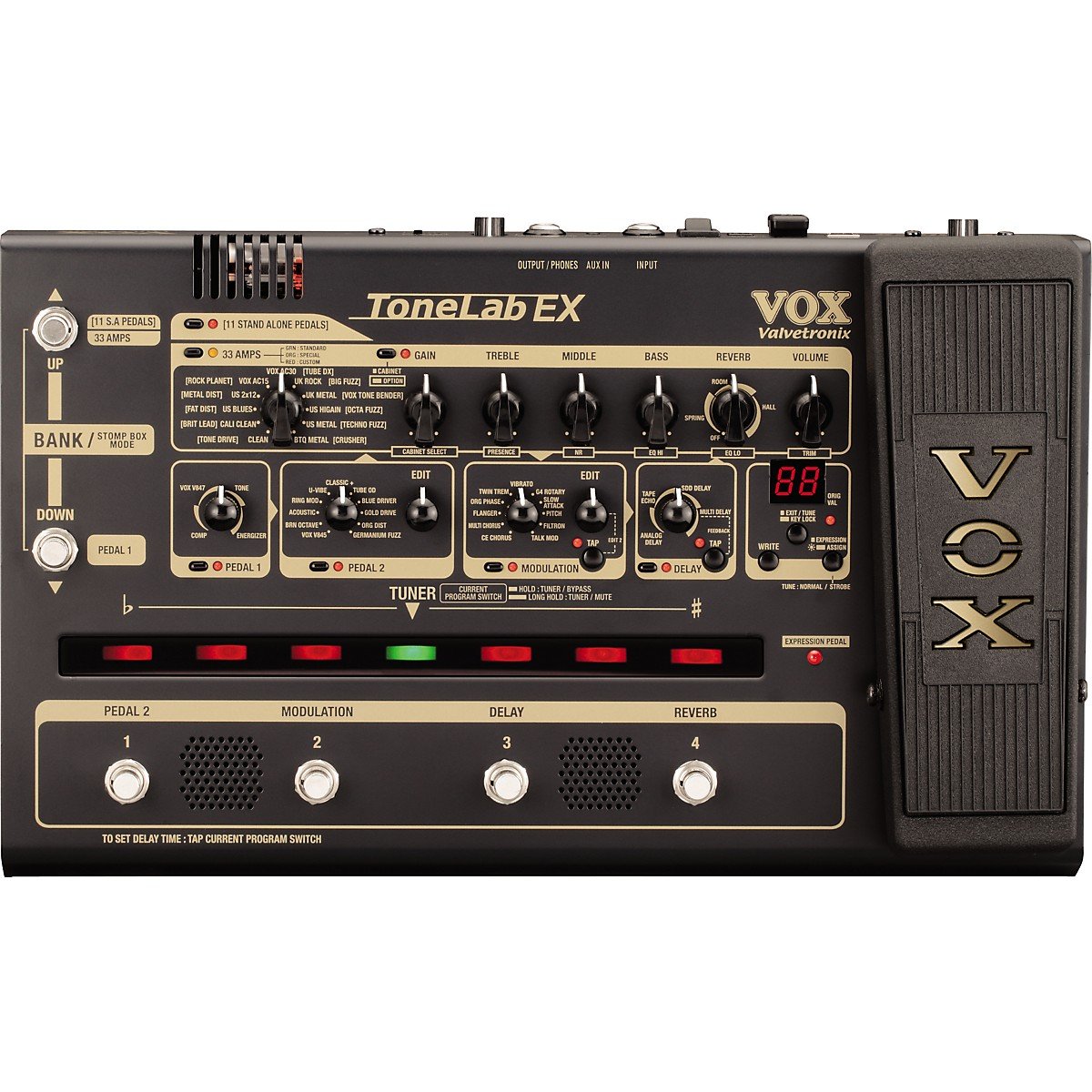 VOX ヴォックス 真空管搭載 マルチ・エフェクター Tone Lab EX Amazon | VOX ヴォックス 真空管搭載 マルチ・エフェクター Tone Lab